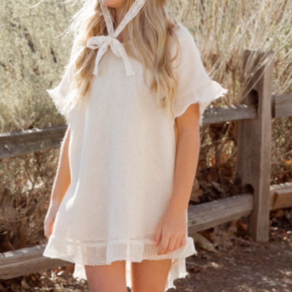 Rylee + Cru women’s crochet swim coverup